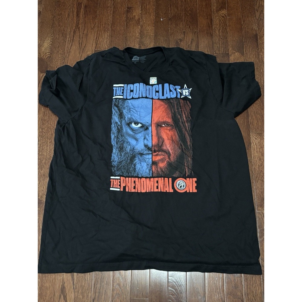 wwe Authentic Wrestlemania Edge Vs Styles T Shirt 4XL